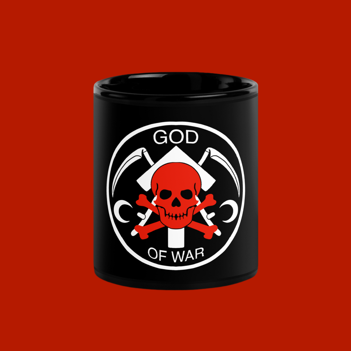 Taza negra god of war